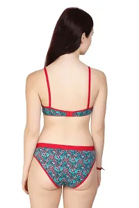 Cotton Printed Everyday Lingerie Set Combo Set-thumb3