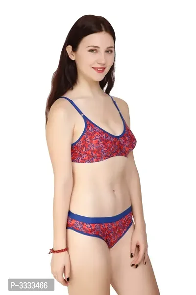 Cotton Printed Everyday Lingerie Set Combo Set-thumb3