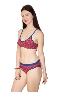 Cotton Printed Everyday Lingerie Set Combo Set-thumb3