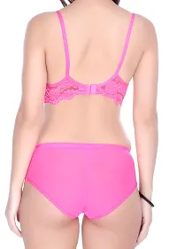 Pink Lace Embroidered Lingerie Sets For Women-thumb3