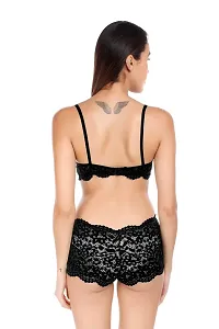 Black Lace Embroidered Lingerie Sets For Women-thumb3