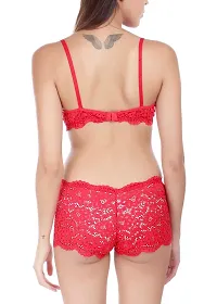 Multicoloured Lace Embroidered Lingerie Sets For Women-thumb3