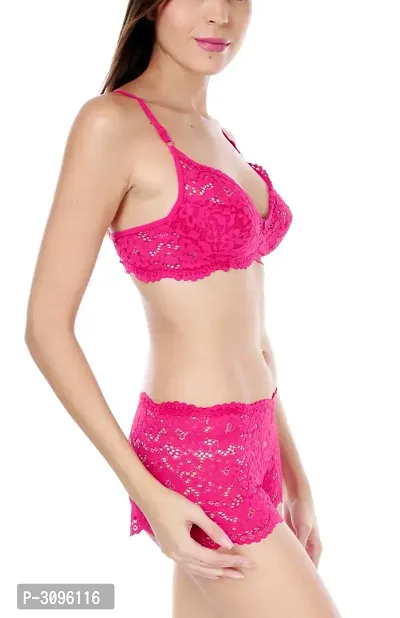 Multicoloured Lace Embroidered Lingerie Sets For Women-thumb2