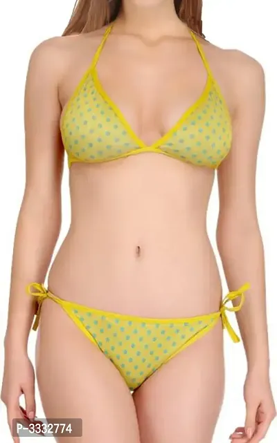 Halter Bikni Sexy Honemoon Beachwear Bra and Panty Set