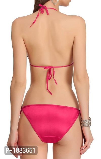 Red-Pink-Golden Bra  Panty Set Pack of 3-thumb4