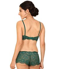 Buy Comfortable Net Floral Print Bra Panty Set for Lingerie Set ( Pack Of 2  ) Online In India At Discounted Prices