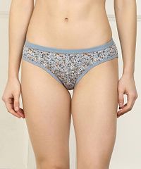 Multicoloured Cotton Printed Briefs For Women-thumb1