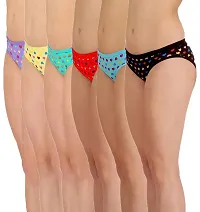 Multicoloured Cotton Printed Briefs For Women-thumb3