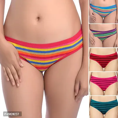 Women Cotton Silk Hipster Multicolor Panties Combo - Cotton (Pack Of 6) (Color : Red,Pink,Green,Purple,Blue,Orange)-thumb0