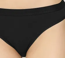Women Cotton Silk Hipster Multicolor Panties Combo - Cotton (Pack Of 1) (Color : Black) (Pattern : Solid)-thumb1