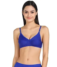 Women Cotton Non Padded Non-Wired Bra (Pack Of 2) (Color : Blue, Pink)-thumb4