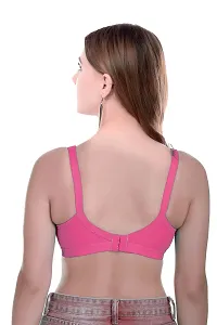 Women Cotton Non Padded Non-Wired Bra (Pack Of 1)(Assorted Color)-thumb3