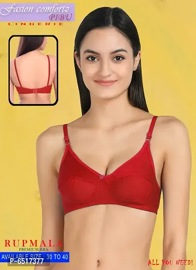 Elegant Cotton Self Design Non Padded Bras For Women- Pack Of 2-thumb5