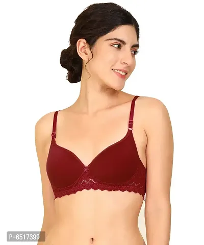 Buy Elegant Cotton Self Design Non Padded Bras For Women Online In India At  Discounted Prices