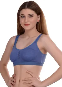 Elegant Cotton Self Design Non Padded Bras For Women-thumb2