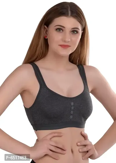 Elegant Cotton Self Design Non Padded Bras For Women- Pack Of 2-thumb2