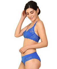 Stylish Cotton Self Pattern Lingerie Set For Women- Pack Of 2-thumb2