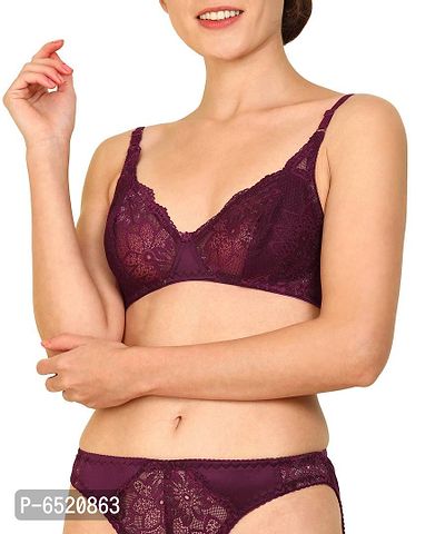 Stylish Cotton Self Pattern Lingerie Set For Women- Pack Of 2-thumb5