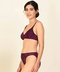 Arousy Sexy Honeymoon Wear Bra Panty Set. Bra Panty Set for Women| Bikini Set for Women for Beach| Lingeries for Women|Lingerie Set| | Bra Panty Set Maroon-thumb2