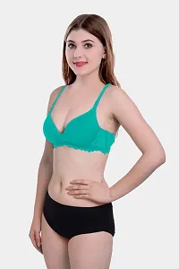 Arousy-Women's Cotton Bra Panty Set for Women Lingerie Set Sexy Honeymoon Undergarments (Color : Green,Red)(Pack of 2) Model No : SK01-thumb2