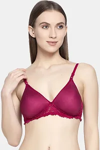 Stylish Women Cotton Padded Non-Wired Bra Pack of 3-thumb3