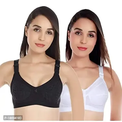 Buy Arousy Women's Cotton Non Wired Full Coverage T-Shirt Bra, Shaper  Bra, Push up Bra, Teenage Bra, Regular Use Bra, Comfortable Bra, Free Bra Hook  Extender