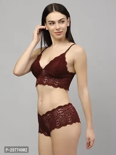 Trendy Net Bra And Panty Set For Women-thumb2