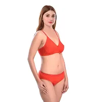 Beach Curve-Women's Cotton Bra Panty Set for Women Lingerie Set Sexy Honeymoon Undergarments (Color : Red)(Pack of 1)(Size :30) Model No : Ruchi SSet-thumb1