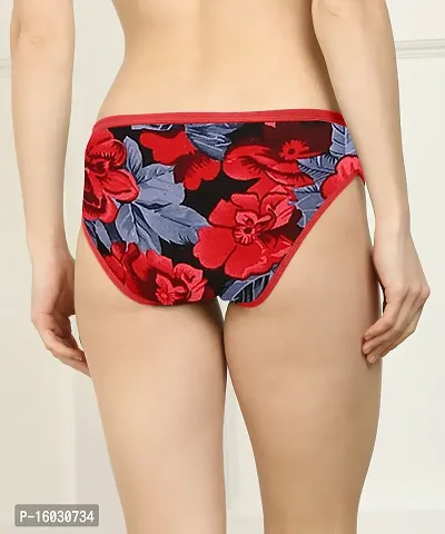 Women Cotton Silk Hipster Multicolor Panties Combo  Cotton ( Pack of 6 ) ( Color : RedYellowBlueRedGreenYellow ) ( Pattern : Solid ) ( Size : M )-thumb4