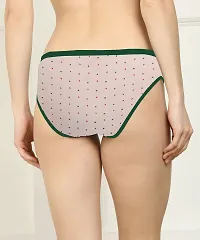 Women Cotton Silk Hipster Multicolor Panties Combo  Cotton ( Pack of 6 ) ( Color : RedYellowBlueRedGreenYellow ) ( Pattern : Solid ) ( Size : M )-thumb3