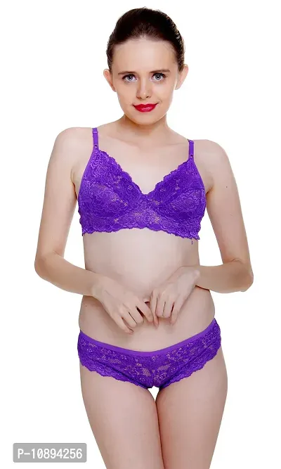 Buy Arousy Womens Lace Sexy Bra Panty Set, Soft Non Padded