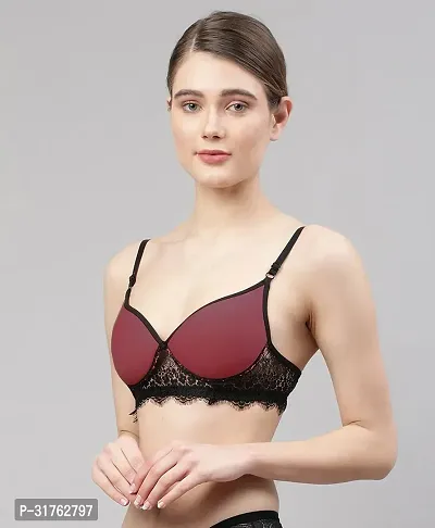 Stylish Cotton Solid Bra and Panty set for Women-thumb3