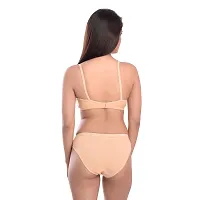 Beach Curve-Women's Cotton Bra Panty Set for Women Lingerie Set Sexy Honeymoon Undergarments (Color : Brown)(Pack of 1)(Size :34) Model No : Ruchi SSet-thumb3