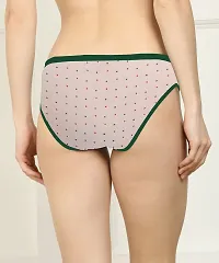 Beach Curve- Women Cotton Silk Hipster Multicolor Panties Combo  Cotton ( Pack of 6 ) ( Color : RedBluePinkYellowRedGreen ) ( Pattern : Solid ) ( Size : M )-thumb3