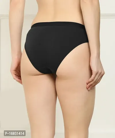 Beach Curve- Women Cotton Silk Hipster Multicolor Panties Combo  Cotton ( Pack of 1 ) ( Color : Black ) ( Pattern : Solid ) ( Size : M )-thumb3