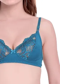 Beach Curve-Women's Cotton Bra Panty Set for Women Lingerie Set Sexy Honeymoon Undergarments (Color : Blue)(Pack of 1)(Size :30) Model No : Cate SSet-thumb4