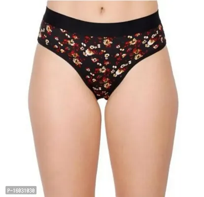 Women Cotton Silk Hipster Multicolor Panties Combo  Cotton ( Pack of 3 ) ( Color : BlackRedMaroon ) ( Pattern : Solid ) ( Size : M )-thumb3