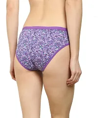 Beach Curve Women Cotton Silk Hipster Multicolor Panties Combo -100% Cotton ( Pack of 6 ) ( Color : Blue,Pink,Grey,Purple,Yellow,Green )-thumb3