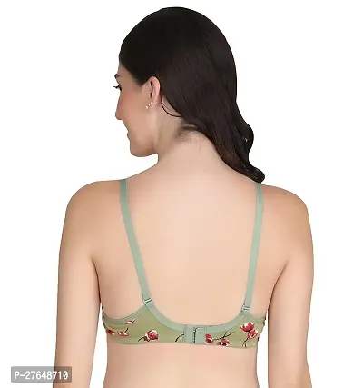 Stylish Green Cotton Solid Bras For Women Pack of 1-thumb4