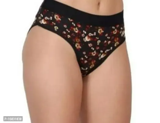 Women Cotton Silk Hipster Multicolor Panties Combo  Cotton ( Pack of 3 ) ( Color : BlackRedMaroon ) ( Pattern : Solid ) ( Size : M )-thumb2