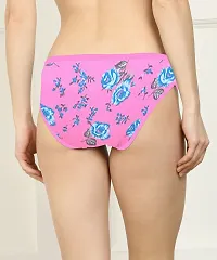 Beach Curve- Women Cotton Silk Hipster Multicolor Panties Combo  Cotton ( Pack of 6 ) ( Color : PinkGreenPurpleBrownPinkBlue ) ( Pattern : Solid ) ( Size : M )-thumb3