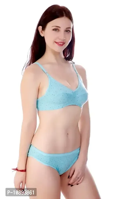 Arousy Cotton Bra Panty Set Women's-thumb2