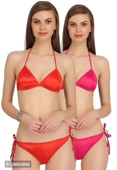 Arousy Bra & Panty Set for Women ll Ladies and Girls Lingerie Set Red,Pink