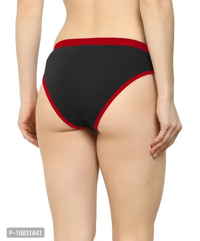 Women Cotton Silk Hipster Multicolor Panties Combo  Cotton ( Pack of 1 ) ( Color : Red ) ( Pattern : Solid ) ( Size : M )-thumb2