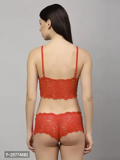 Elegant Net Bra And Panty Set For Women-thumb4