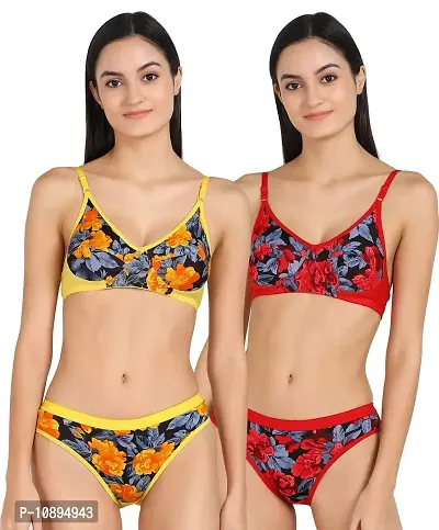 What is Sexy Print Bra and Panty Women Underwear Set