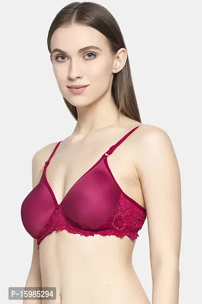 Stylish Women Cotton Padded Non-Wired Bra Pack of 3-thumb3