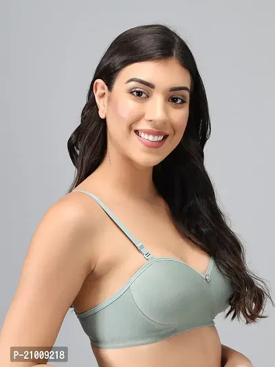 Stylish Fancy Designer Cotton Solid Non Padded Bras For Women Pack Of 1-thumb2