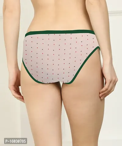 Women Cotton Silk Hipster Multicolor Panties Combo  Cotton ( Pack of 6 ) ( Color : RedBluePinkYellowRedGreen ) ( Pattern : Solid ) ( Size : M )-thumb4
