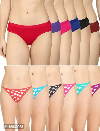 Women Cotton Silk Hipster Multicolor Panties Combo  Cotton ( Pack of 12 ) ( Color : RedBluePinkPupleBlackMaroonPinkRedBlackBluePurpleLight Blue ) ( Pattern : Solid ) ( Size : M )